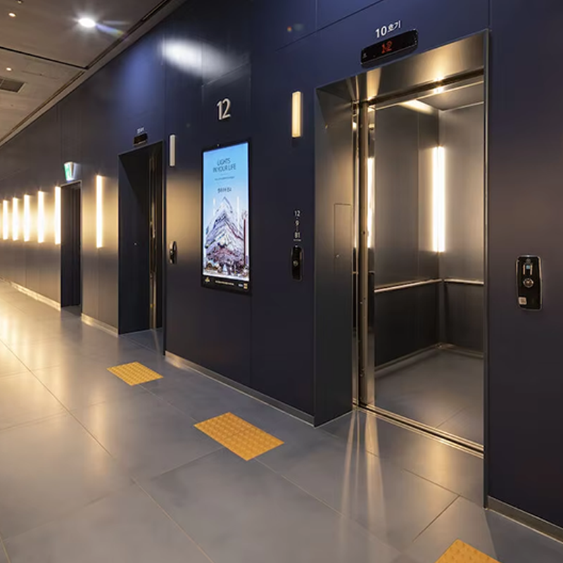 VTEP105 Ascensores Ylelliset asuinkäyttöiset matkustajahissit Gearless AC Hiljainen Tehokas ja tyylikäs PVC