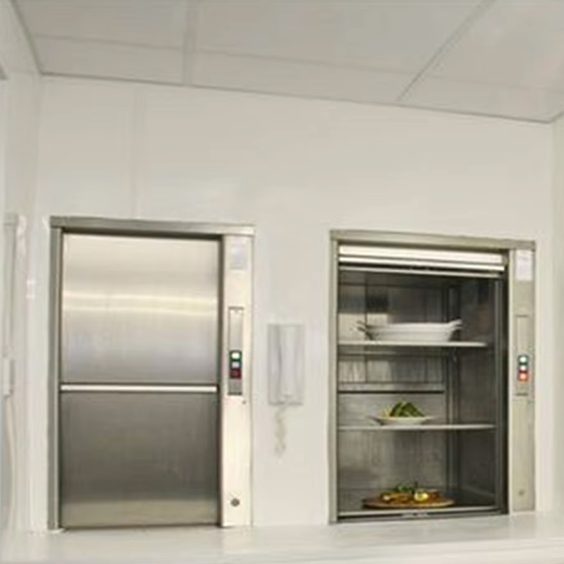 VTEF113 Korkealaatuinen ruostumaton teräs Moderni AC Drive Ravintola Keittiö Tyhmä tarjoilijahissi PVC-lattialla ISO-sertifioitu hotellikäyttöön